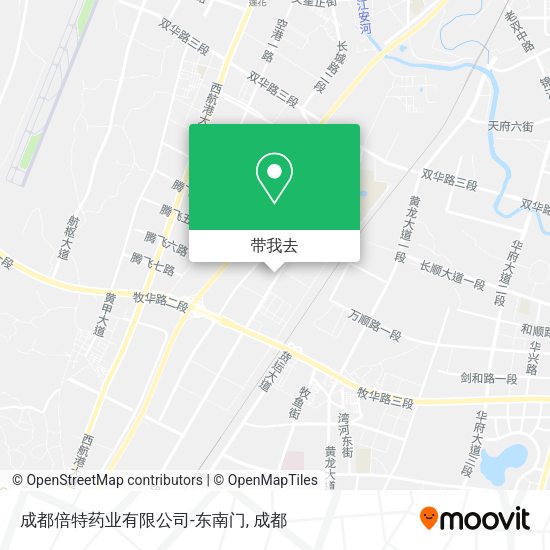 成都倍特药业有限公司-东南门地图