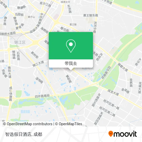 智选假日酒店地图