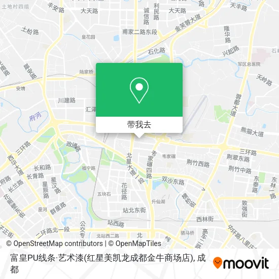 富皇PU线条·艺术漆(红星美凯龙成都金牛商场店)地图