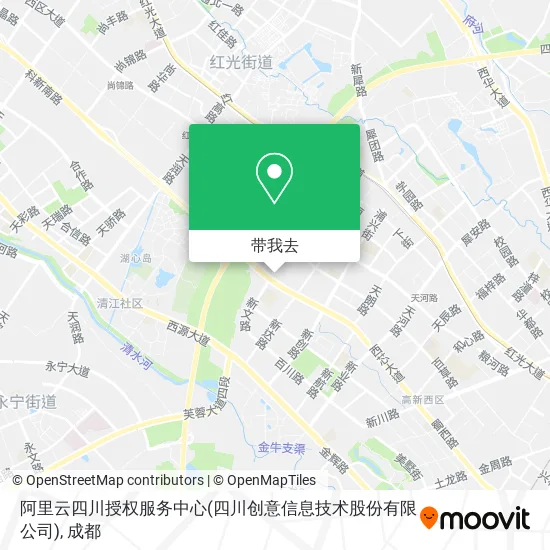 阿里云四川授权服务中心(四川创意信息技术股份有限公司)地图