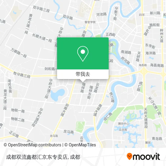 成都双流鑫都汇京东专卖店地图