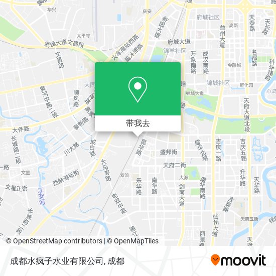 成都水疯子水业有限公司地图