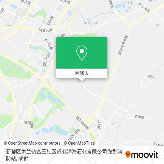 新都区木兰镇宫王社区成都洋海石化有限公司微型消防站地图