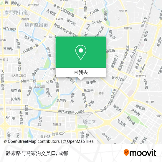 静康路与马家沟交叉口地图
