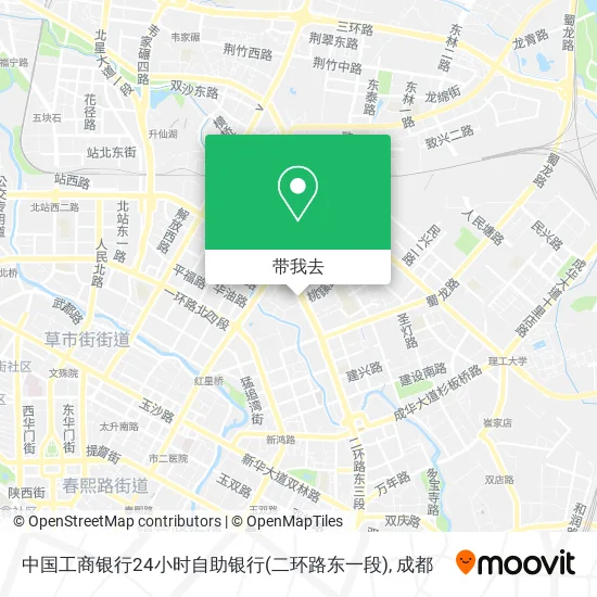 中国工商银行24小时自助银行(二环路东一段)地图