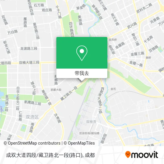 成双大道四段/藏卫路北一段(路口)地图