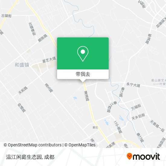 温江闲庭生态园地图