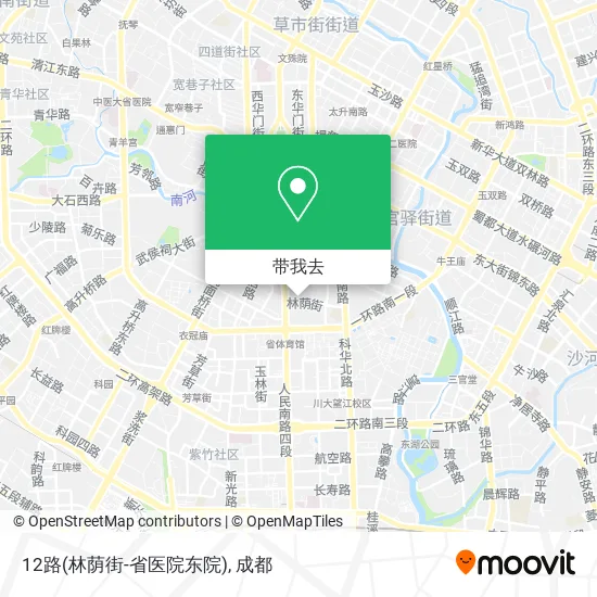 12路(林荫街-省医院东院)地图
