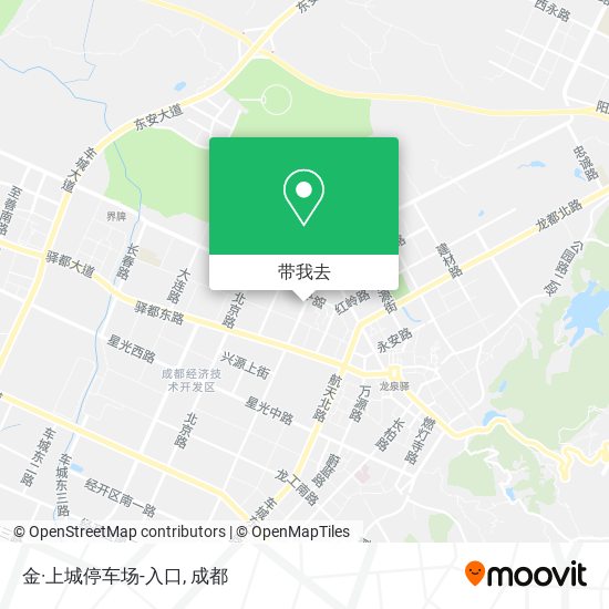 金·上城停车场-入口地图