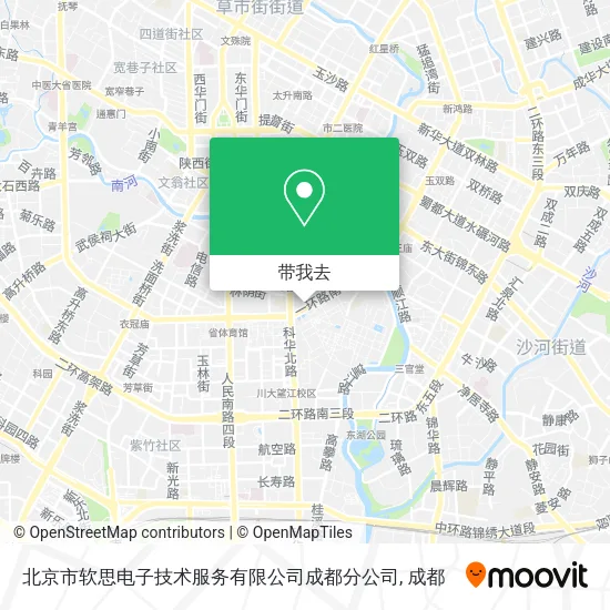 北京市软思电子技术服务有限公司成都分公司地图