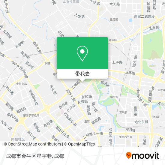 成都市金牛区星宇巷地图