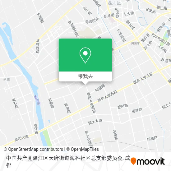 中国共产党温江区天府街道海科社区总支部委员会地图