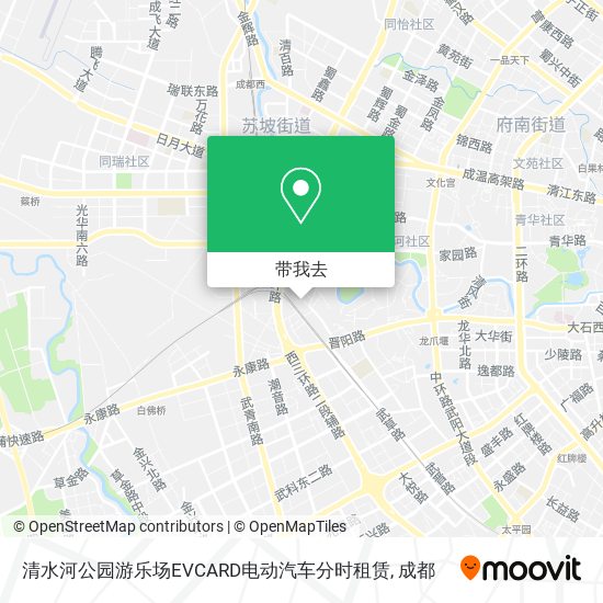 清水河公园游乐场EVCARD电动汽车分时租赁地图