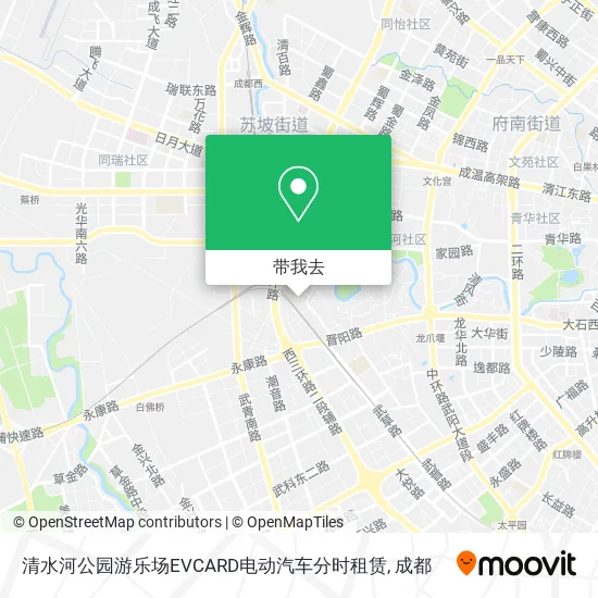清水河公园游乐场EVCARD电动汽车分时租赁地图