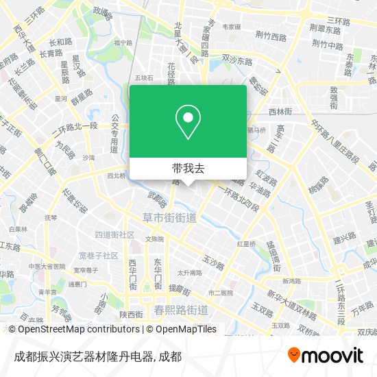 成都振兴演艺器材隆丹电器地图