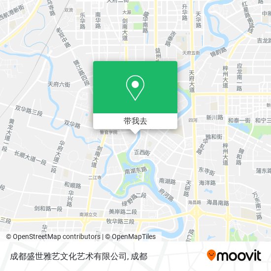 成都盛世雅艺文化艺术有限公司地图