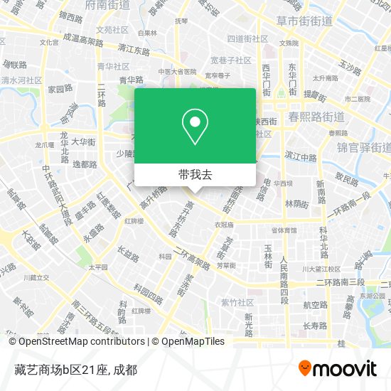 藏艺商场b区21座地图