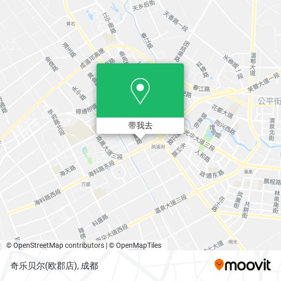奇乐贝尔(欧郡店)地图