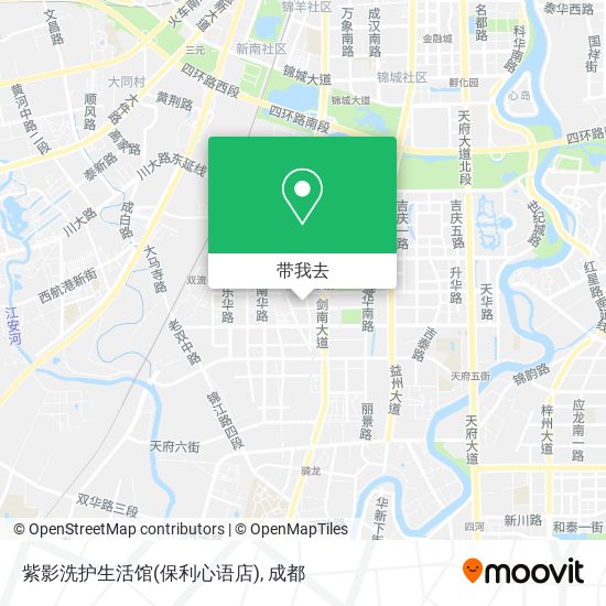 紫影洗护生活馆(保利心语店)地图