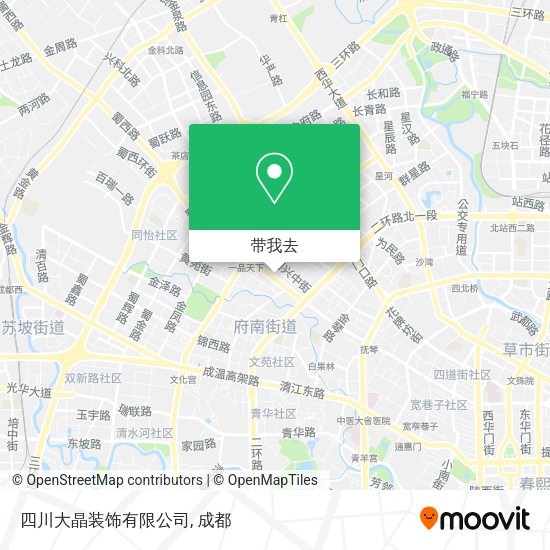 四川大晶装饰有限公司地图