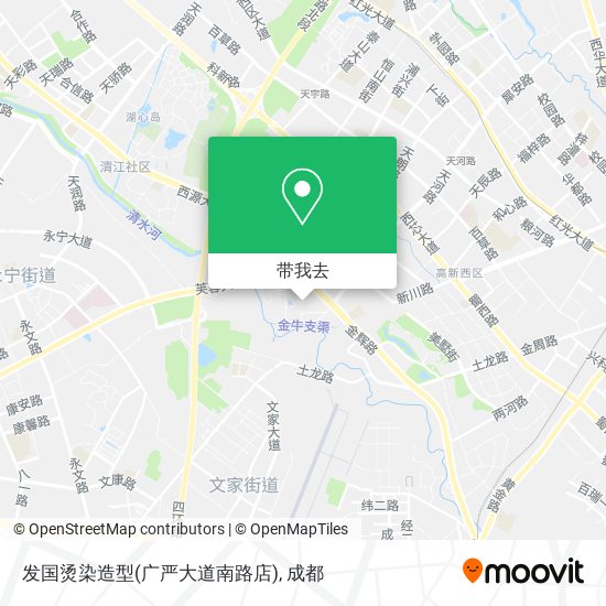 发国烫染造型(广严大道南路店)地图