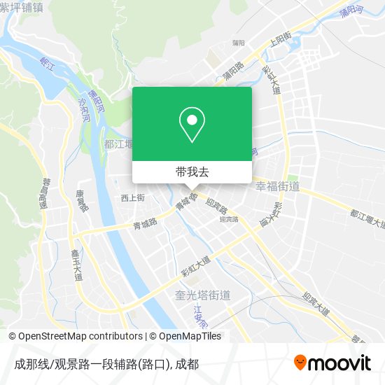 成那线/观景路一段辅路(路口)地图