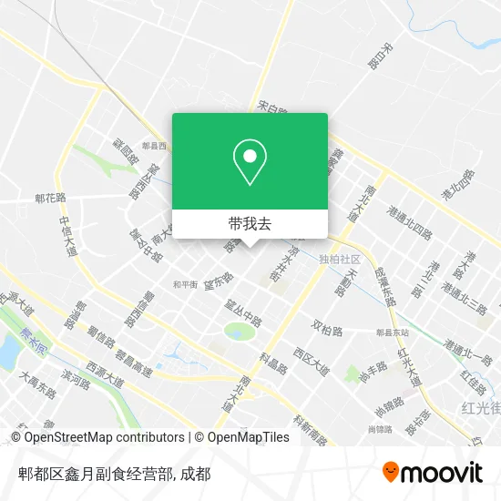 郫都区鑫月副食经营部地图