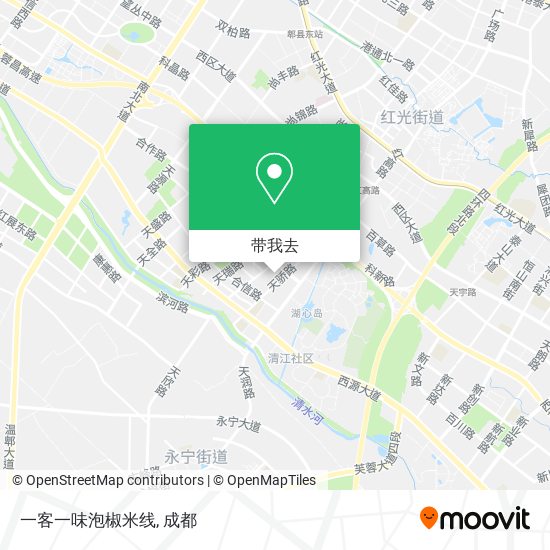 一客一味泡椒米线地图