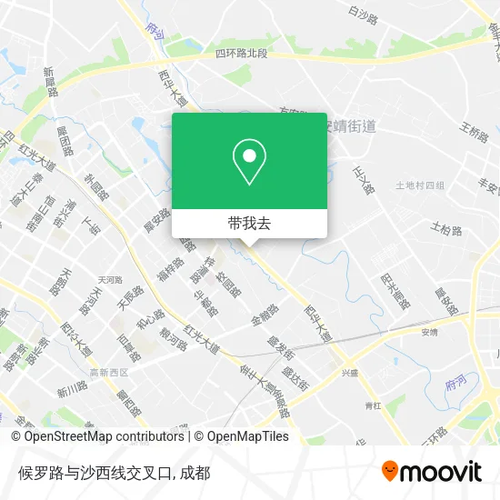 候罗路与沙西线交叉口地图