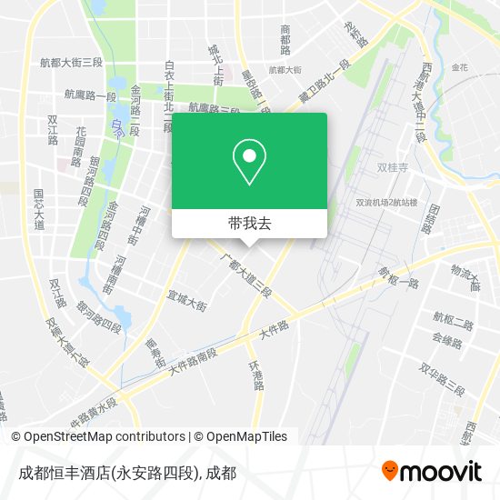 成都恒丰酒店(永安路四段)地图
