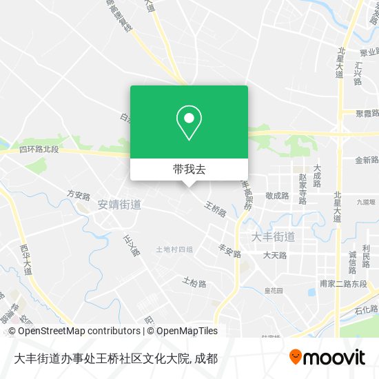大丰街道办事处王桥社区文化大院地图