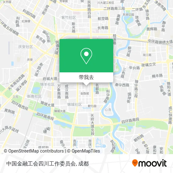 中国金融工会四川工作委员会地图