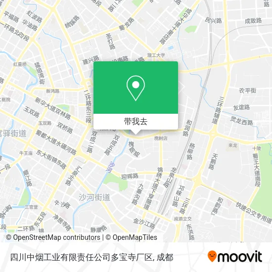 四川中烟工业有限责任公司多宝寺厂区地图