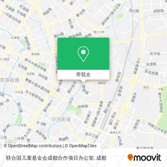 联合国儿童基金会成都合作项目办公室地图