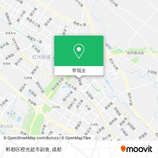 郫都区橙光超市副食地图
