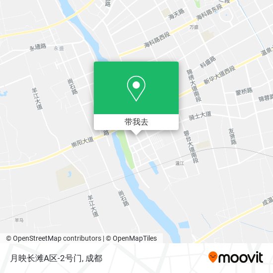 月映长滩A区-2号门地图
