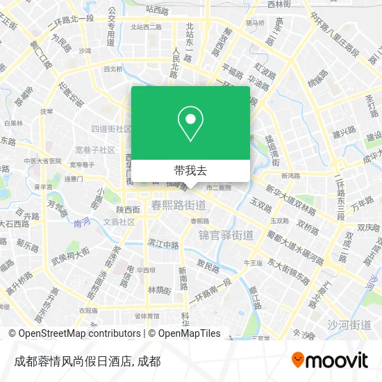 成都蓉情风尚假日酒店地图