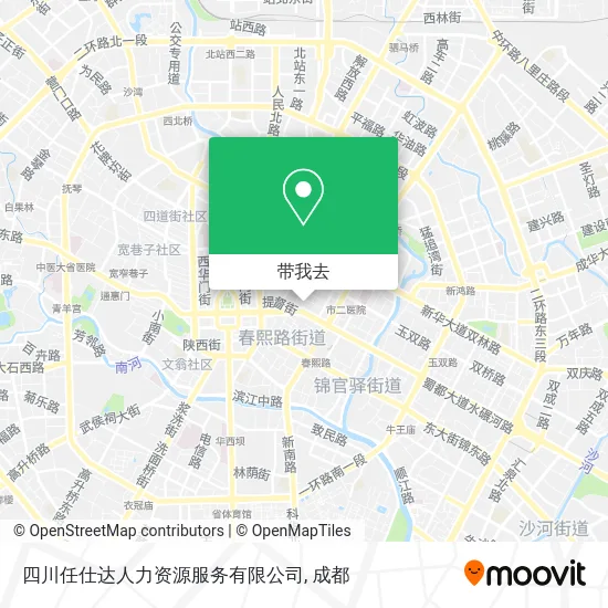 四川任仕达人力资源服务有限公司地图