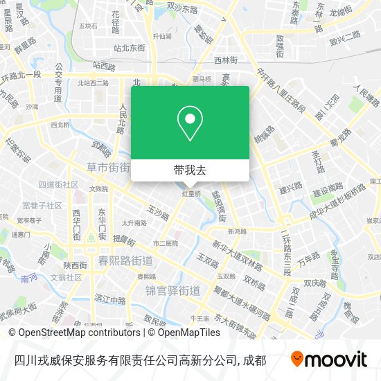 四川戎威保安服务有限责任公司高新分公司地图