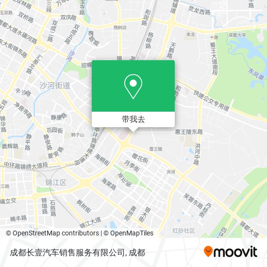 成都长壹汽车销售服务有限公司地图