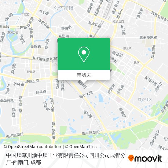 中国烟草川渝中烟工业有限责任公司四川公司成都分厂-西南门地图