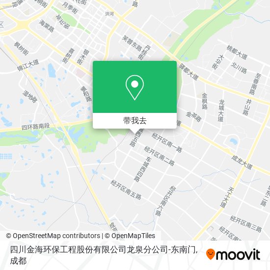 四川金海环保工程股份有限公司龙泉分公司-东南门地图
