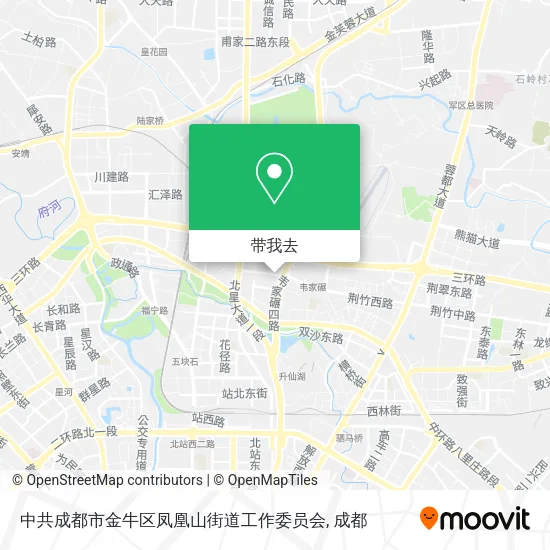 中共成都市金牛区凤凰山街道工作委员会地图