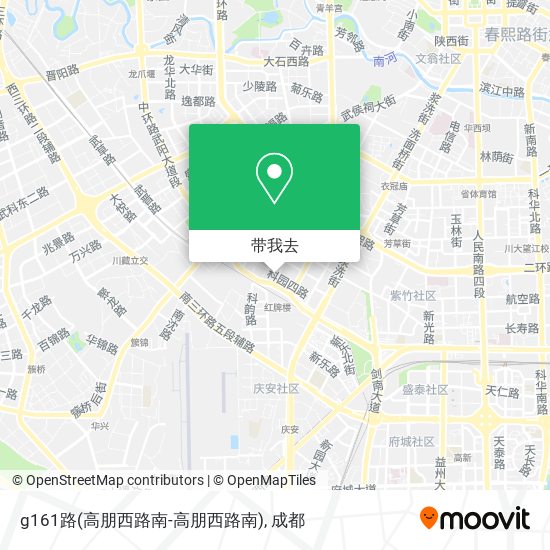 g161路(高朋西路南-高朋西路南)地图