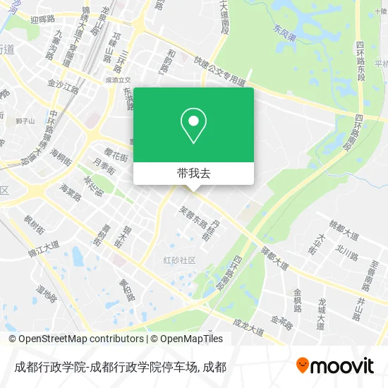 成都行政学院-成都行政学院停车场地图