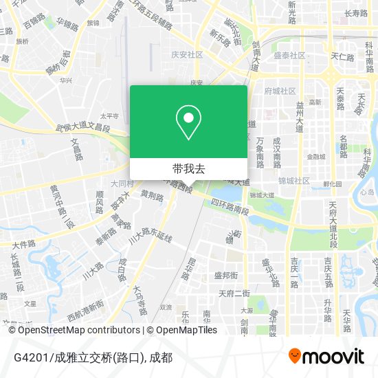 G4201/成雅立交桥(路口)地图