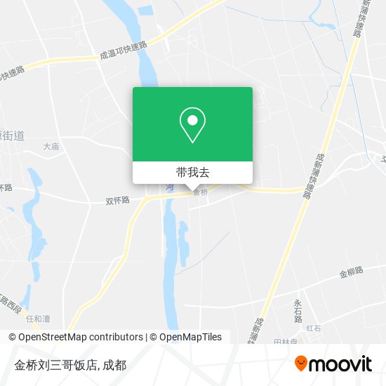 金桥刘三哥饭店地图