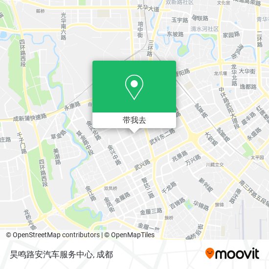 昊鸣路安汽车服务中心地图