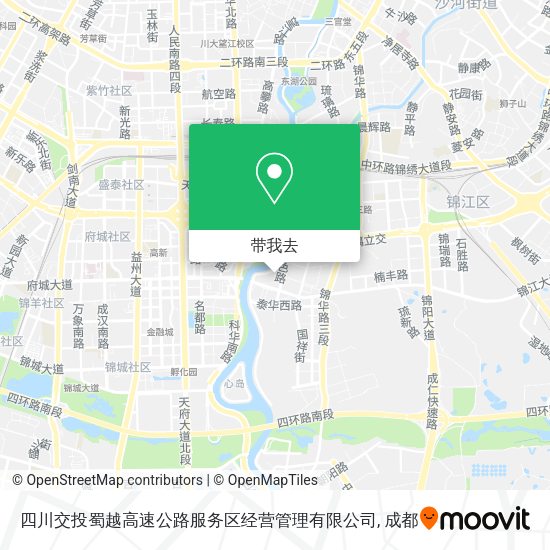 四川交投蜀越高速公路服务区经营管理有限公司地图