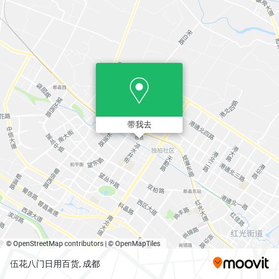 伍花八门日用百货地图
